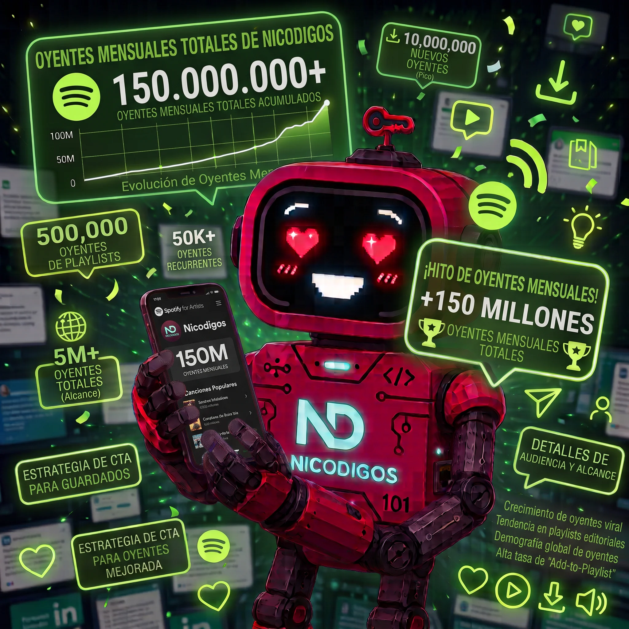 Oyentes mensuales de Spotify