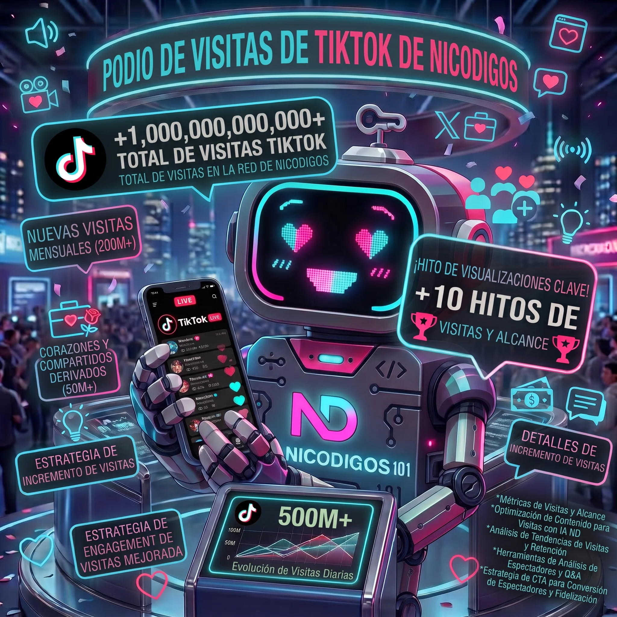 Visitas de TikTok