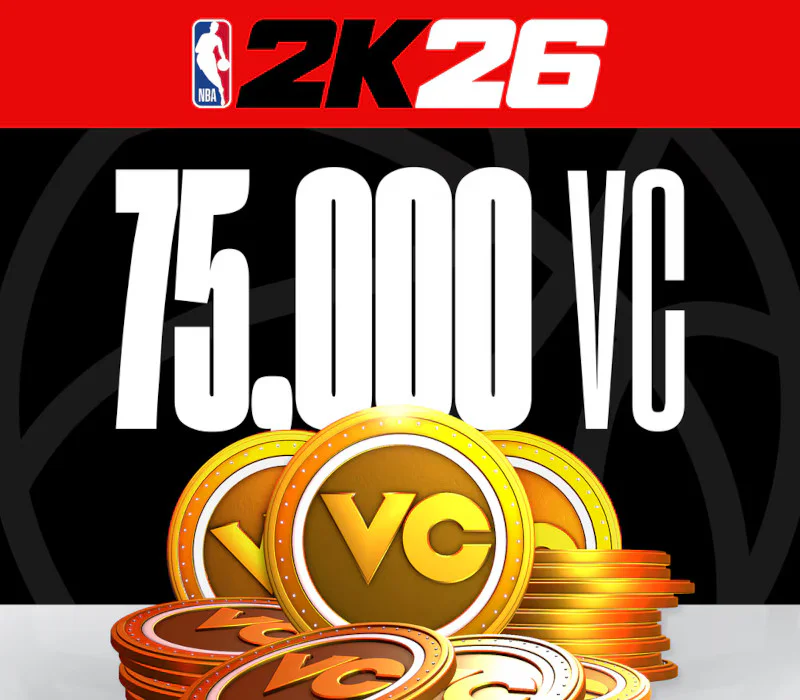 NBA 2K26 — Paquete DLC de 75,000 VC para Xbox One / Xbox Series X|S — Clave