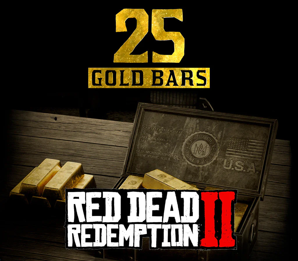 Red Dead Redemption 2 Online — 25 Lingotes de Oro — Clave CD para Xbox One