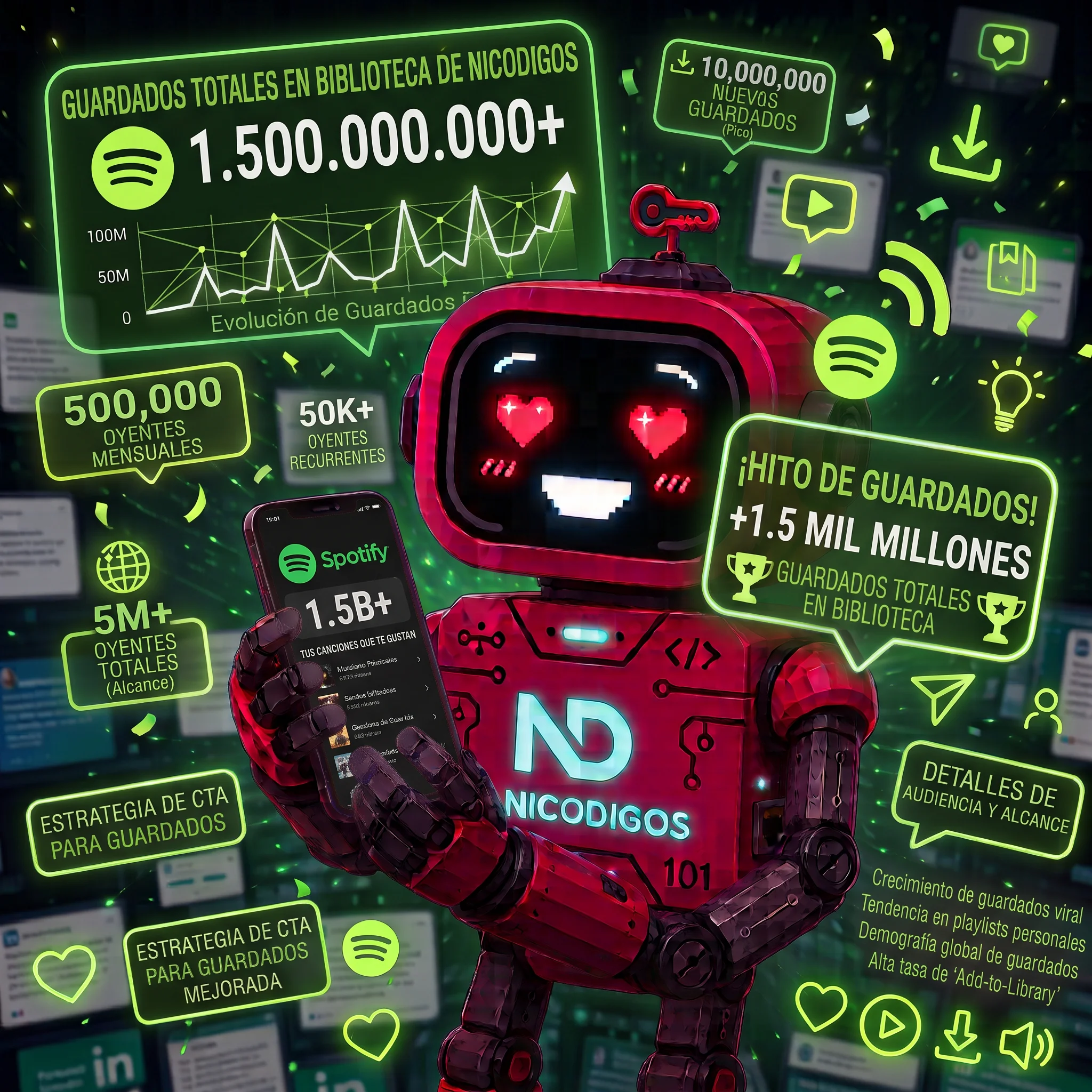 Guardados de Spotify