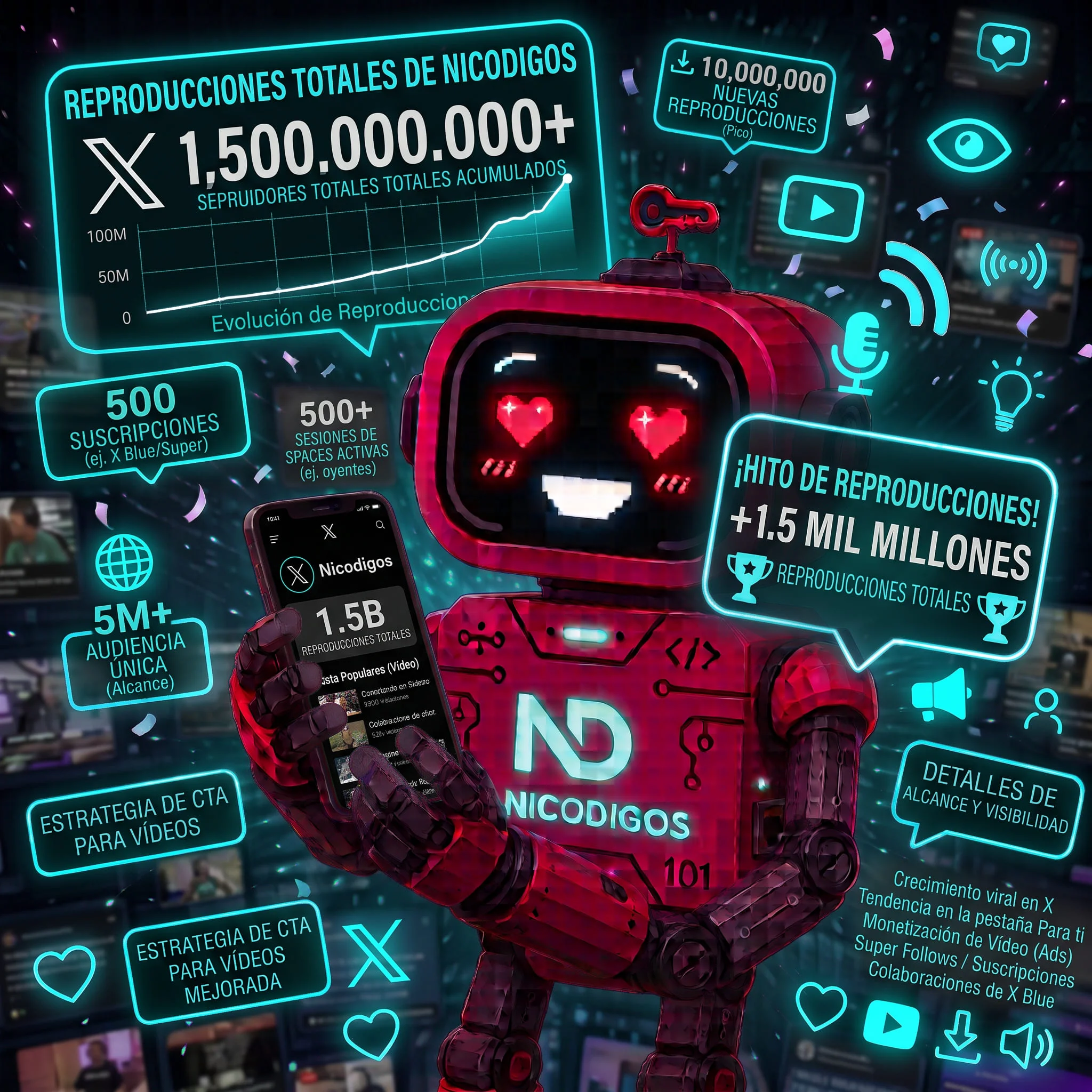 Reproducciones de X (twitter)