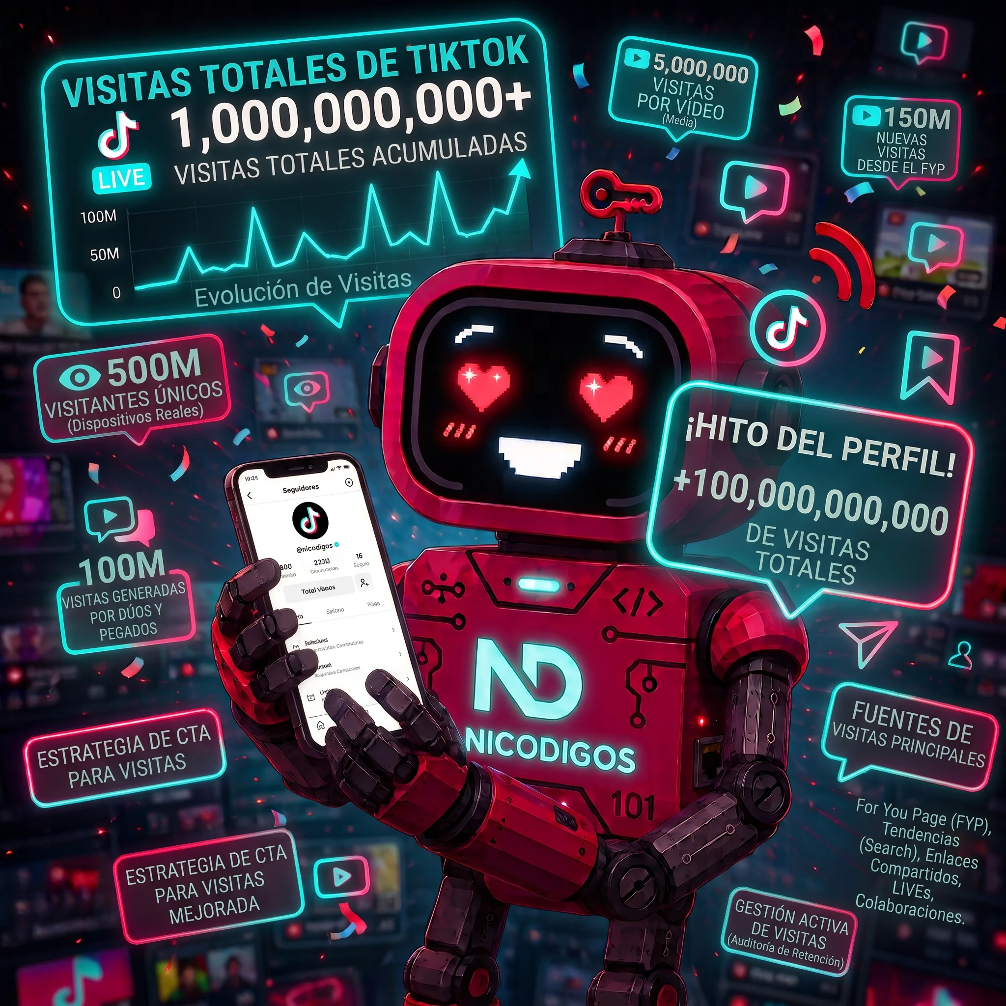Visitas de TikTok