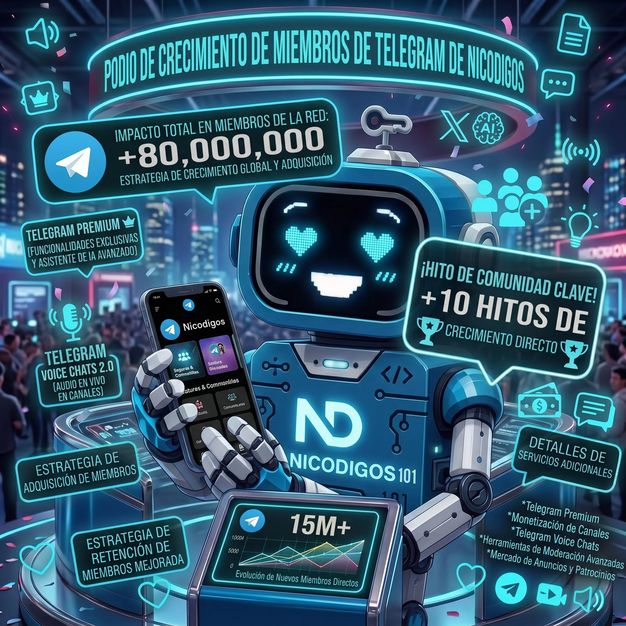 Miembros de Telegram