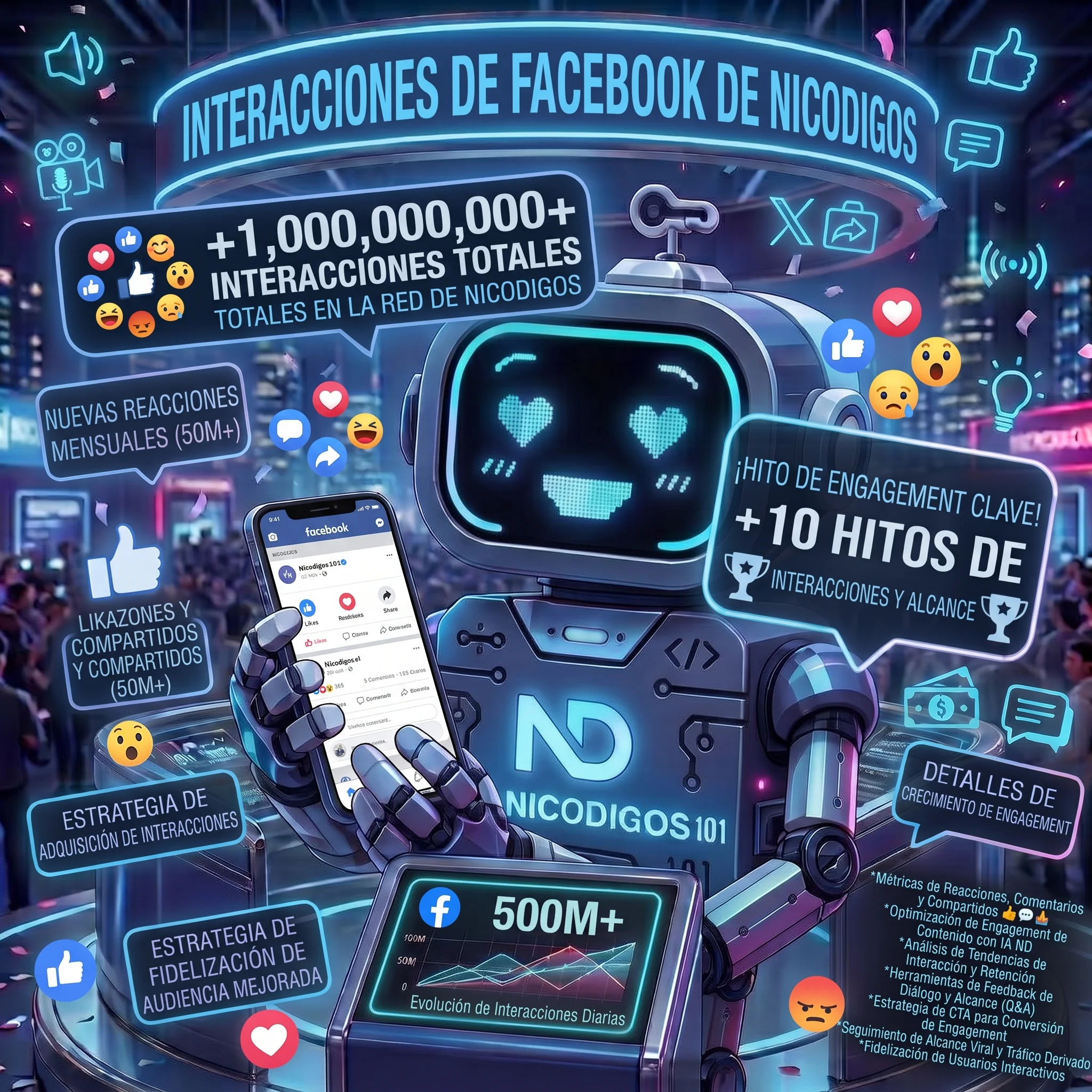 Interacciones de Facebook