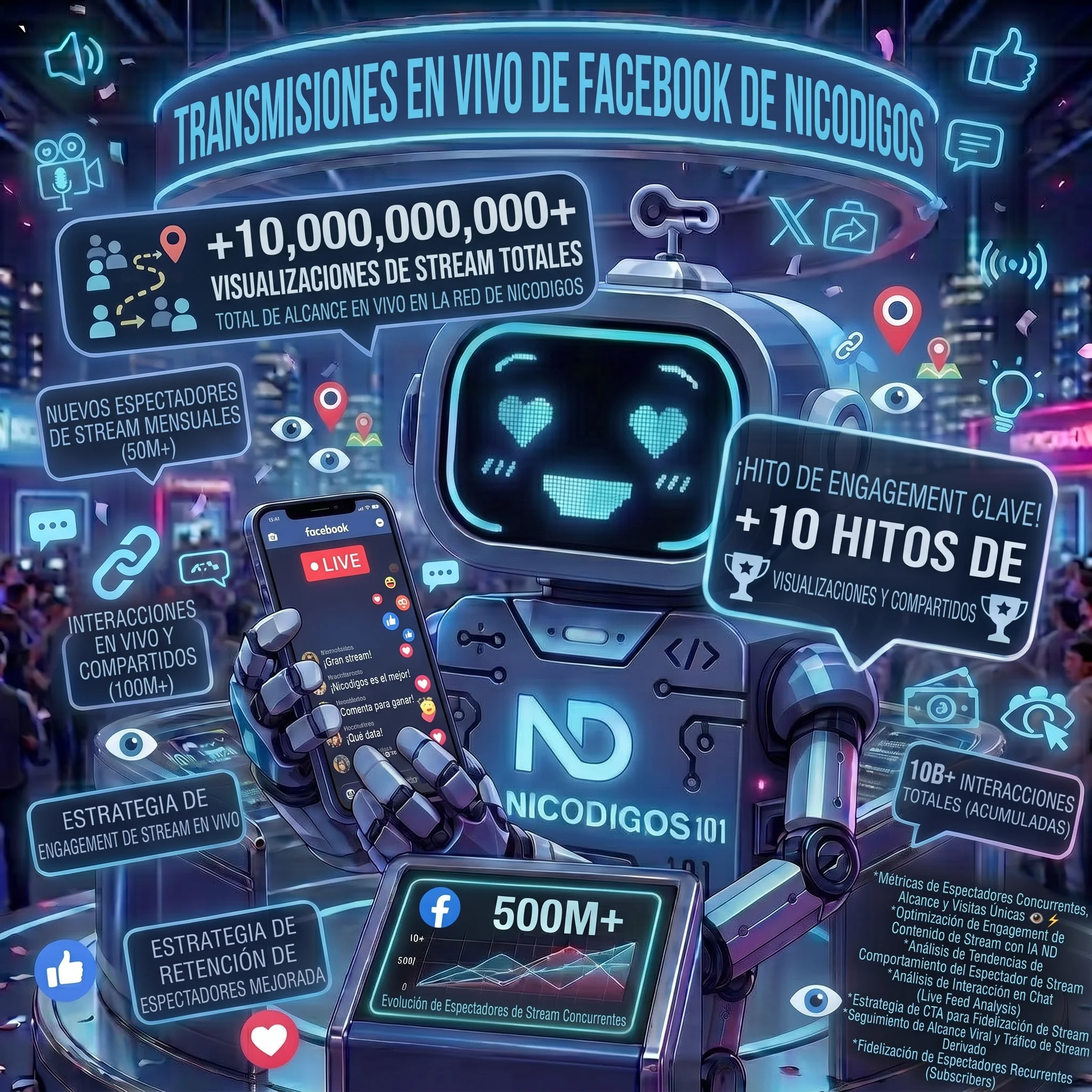 Transmisiones en vivo de Facebook