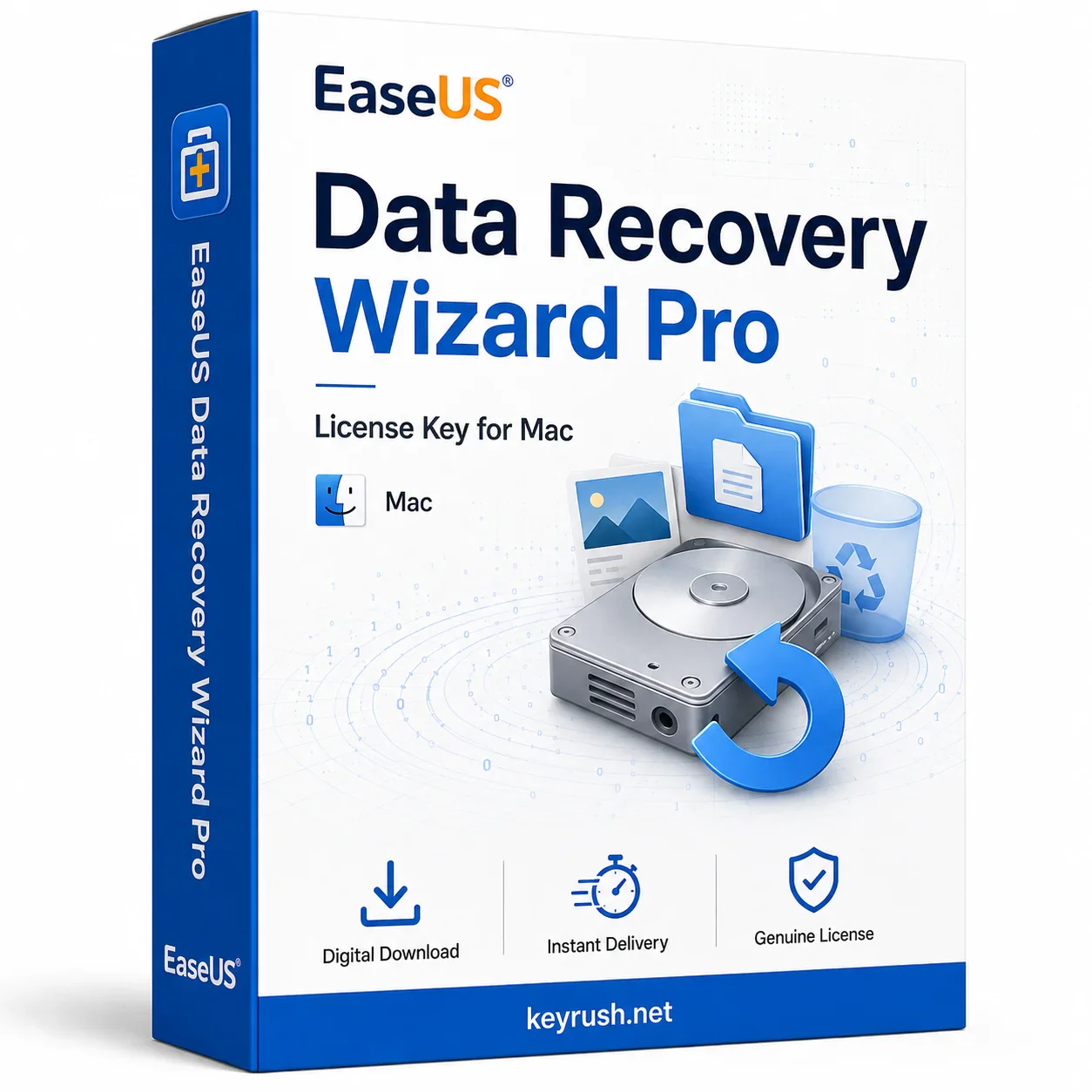 EaseUS Data Recovery Wizard Professional 2026 para Windows — 2 años / 2 PCs — Clave digital